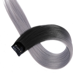 Gradiente de cabello largo al por mayor Invisible Natural de una pieza pelucas de peluca de pelo liso